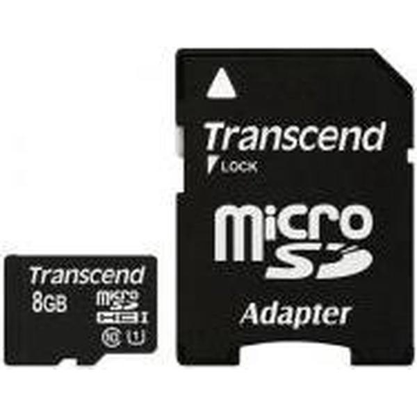 Transcend micro sd kaart 8GB klasse 10
