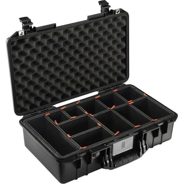 Peli 1525 Air Black lichtste waterdichte camera koffer met TrekPak interieur