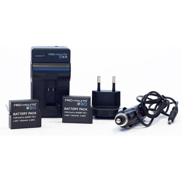 PRO-mounts Battery Kit Hero5/6/7