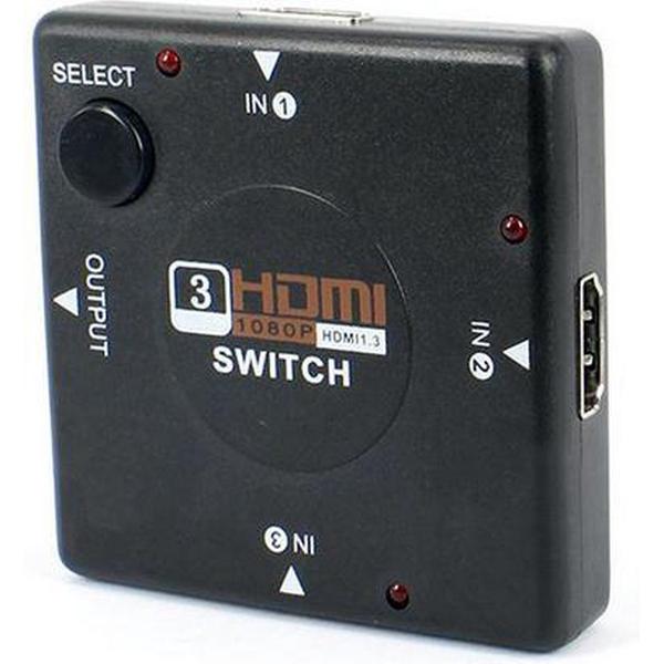 HDMI switch 3x IN en 1x UIT / 1080P / Voor PS3 PS4 XboX 360 PC DVD HDTV