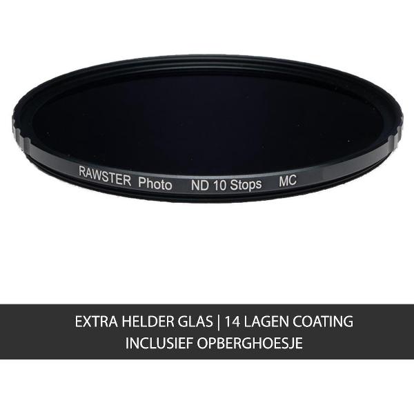 RAWSTER Photo • 10 Stops ND / Grijsfilter • 55mm • Slim frame • Multi-coated