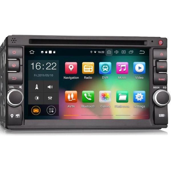 Voltario® 6.2 “ Autoradio universeel inclusief navigatie,bluetooth, DVD en Octa core. Android 9.0