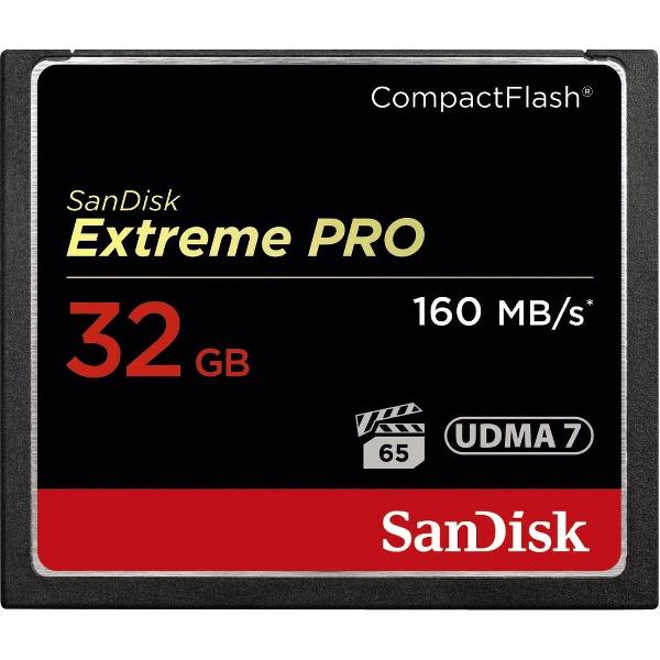 Sandisk Extreme PRO CompactFlash kaart 32 GB