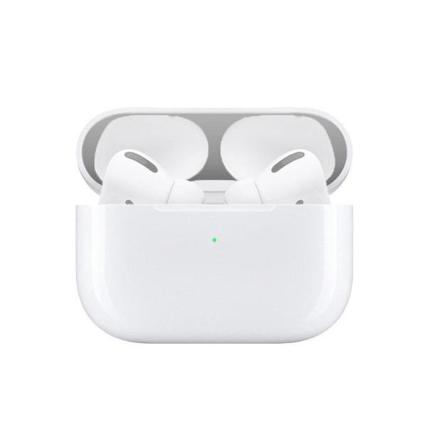 KELERINO. Metalen stofbeschermers voor Airpods Pro - Hou je Airpods schoon - 2 stuks - Zilver