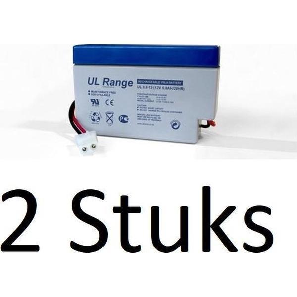 2 Stuks Loodaccu Ultracell UL 12v 800mAh