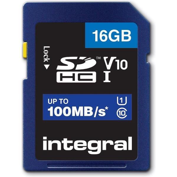 Integral INSDH16G-100V10 flashgeheugen 16 GB SD UHS-I