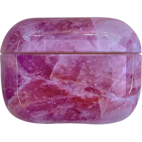 Airpods Pro Marmer Case Cover - Beschermhoes - Bescherm Etui Geschikt voor Apple Airpods Pro