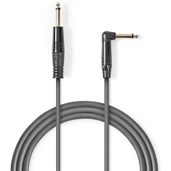 Nedis 6,35mm Jack mono audio kabel - haaks - 3 meter