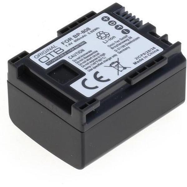 OTB Accu Batterij Canon BP-808 - 800mAh Infochip