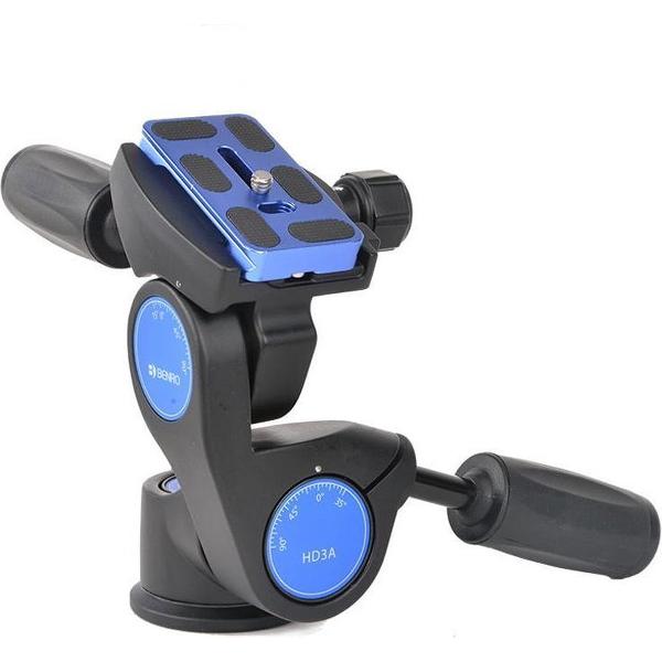 Benro HD3A statiefkop Zwart 1/4'' Pan