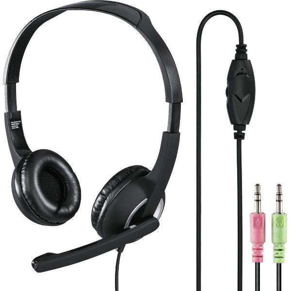 Hoofdtelefoon Hama HS300 On Ear zwart - PC-Office-headset 