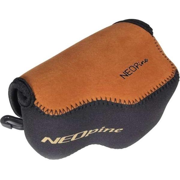 NEOpine Neoprene Soft hoesje Bag met Hook voor Sony A6000 Camera 16-50mm Lens(bruin)