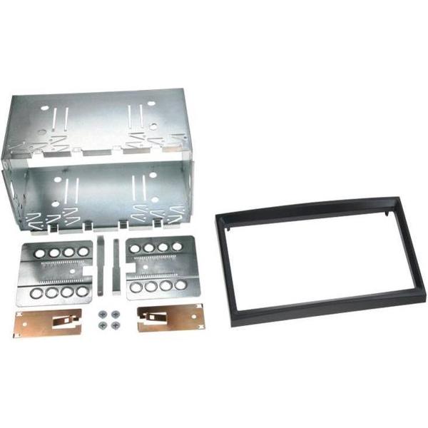 2-DIN paneel Citoen Berlingo C2 C3 / Fiat Scudo / Peugeot 207 207CC 307 zwart