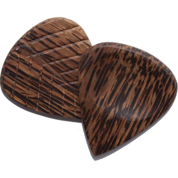 Wenge grip serie houten 2-pack plectrum 2.50 mm