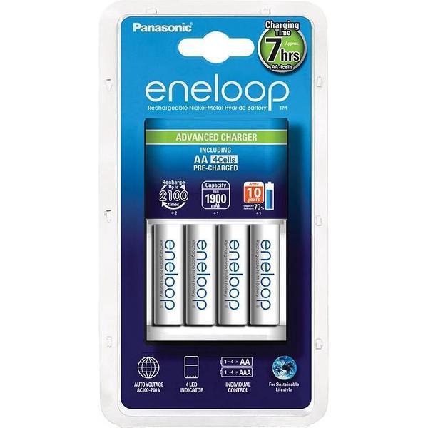 Panasonic Eneloop Advanced Lader BQ CC17 + 1x4 AA