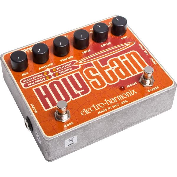 Electro Harmonix, Holy Stain, Multi-Effect. Rverb, Pitch Shifting, Tremolo, Drive, Fuzz