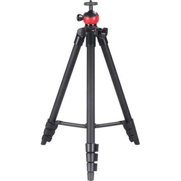 Zomei T60 draagbare tripod draaibaar statief aluminium camera - Zwart Rood