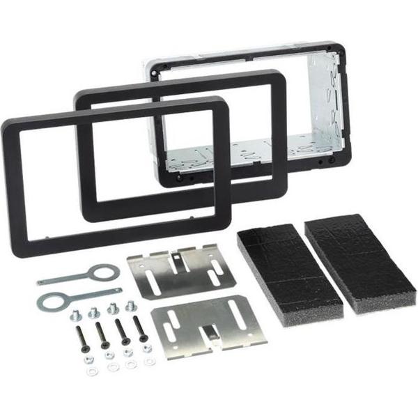 2-DIN paneel Alfa Romeo 159 2005-10/2011 / Brera 10/2005-07/2010 / Spider 04/2006-07/2010 zwart