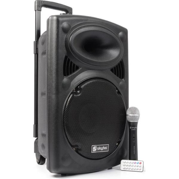 SkyTec ST090 Mobiele geluidsinstallatie 12 met Microfoon 250 watt