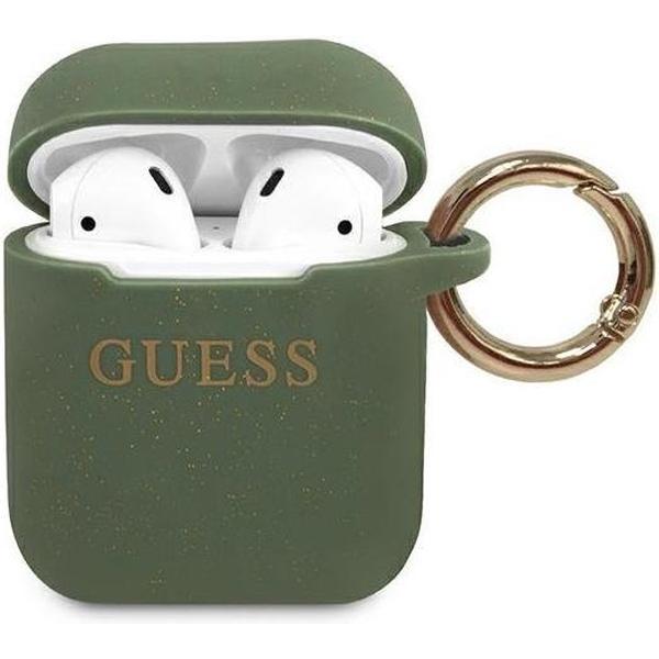 GUESS Silicone Case AirPods 1 / AirPods 2 - Khaki