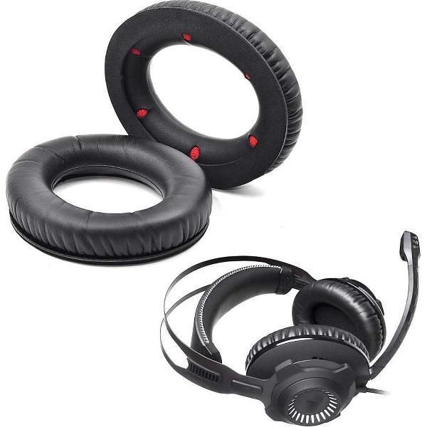 Luxe Lederen Oorkussen Set Voor HyperX Cloud Revolver/Revolver S - Vervangende Koptelefoon Earpads - Oor Kussens - Ear Pads - Oorkussens Met Noise Cancelling Memory Foam Binnenlaag - Zwart