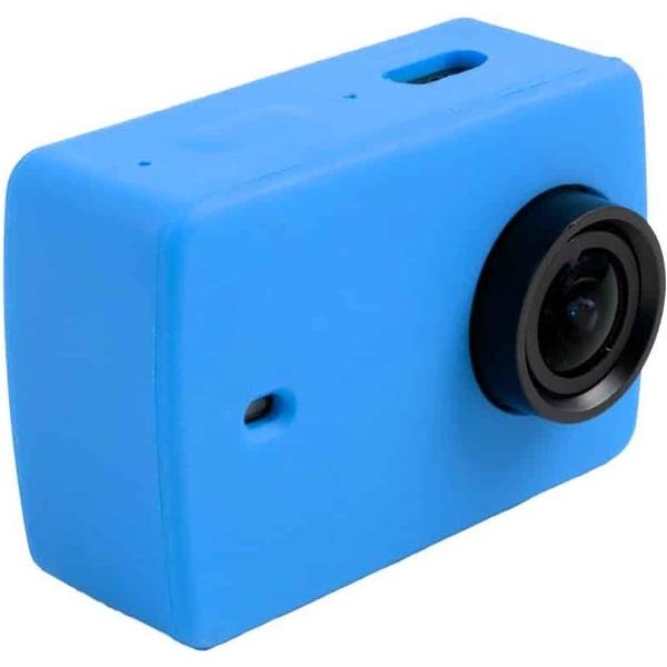 Voor Xiaomi Xiaoyi Yi II Sport Actie Camera Siliconen Behuizing Beschermhoes Cover Shell (Blauw)