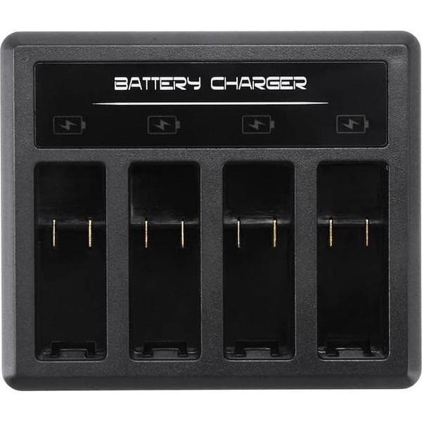 4-kanaals acculader met Type-C / USB-C-poort voor GoPro HERO8 Zwart / 7 Zwart / 7 Wit / 7 Zilver / 6/5