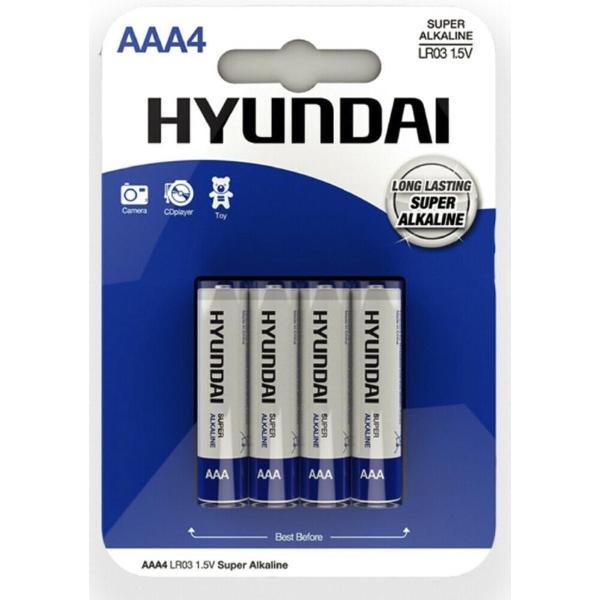 Super Alkaline AAA-Batterijen - 4 Stuks