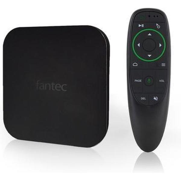 Fantec 4KS7700Air digitale mediaspeler 16 GB 4K Ultra HD 3840 x 2160 Pixels Wi-Fi Zwart