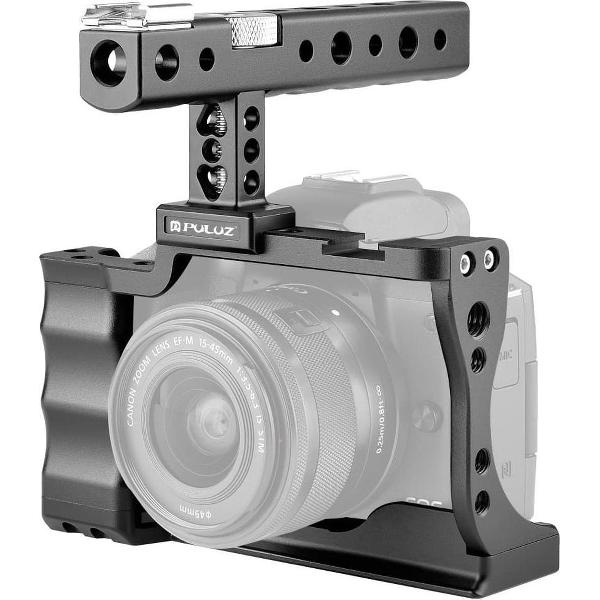 PULUZ videocamera kooistabilisator met handvat voor Canon EOS M50 (zwart)