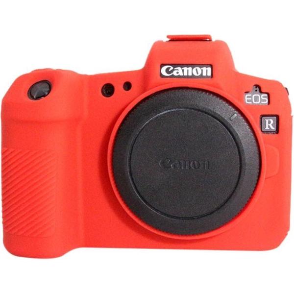 PULUZ zachte siliconen beschermhoes voor Canon EOS R (rood)