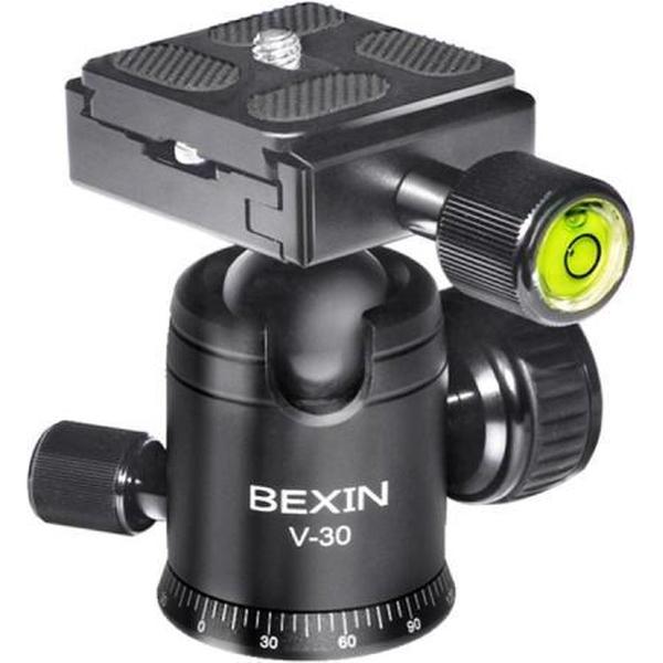 BEXIN 360 graden rotatie aluminium statief 30 mm kogelkop met snelkoppelingsplaat