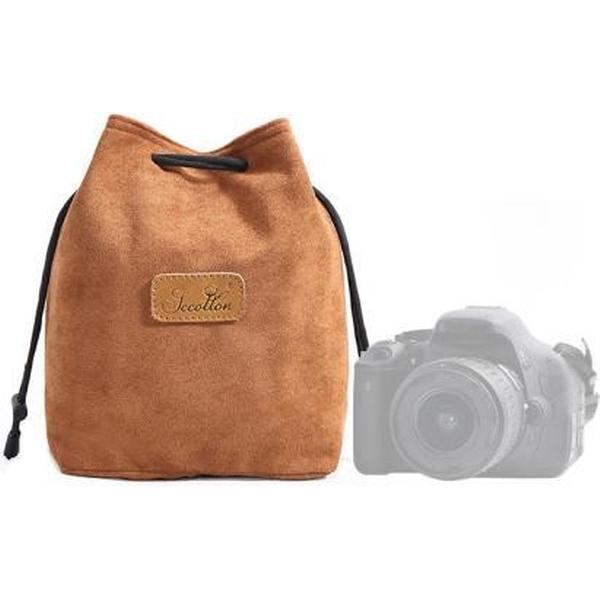 SCCOTTON Liner Schokbestendige digitale bescherming Draagbare SLR-lenstas Micro enkele cameratas Vierkant Khaki M
