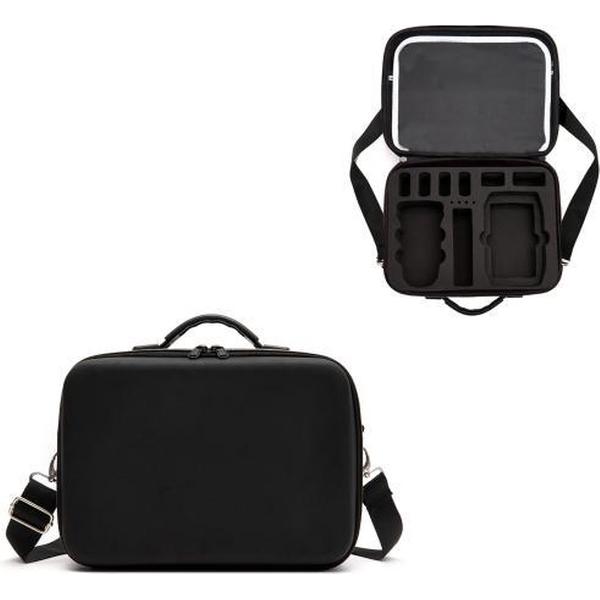 Multifunctionele PU-schouderopbergtas Koffer met schot voor DJI Mavic Mini 2 (zwarte voering)