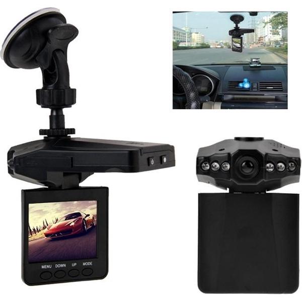 2,5-inch scherm High Definition-videorecorder, 6 LED-licht, AVI-videoformaat, ondersteuning SD-kaart, Loop Recording-functie (Generalplus-schema) (zwart)