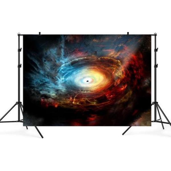 2.1mx 1.5m Zwart Gat Sterrenhemel Themafeest Kinderstudio Fotografie Achtergronddoek (TK16)
