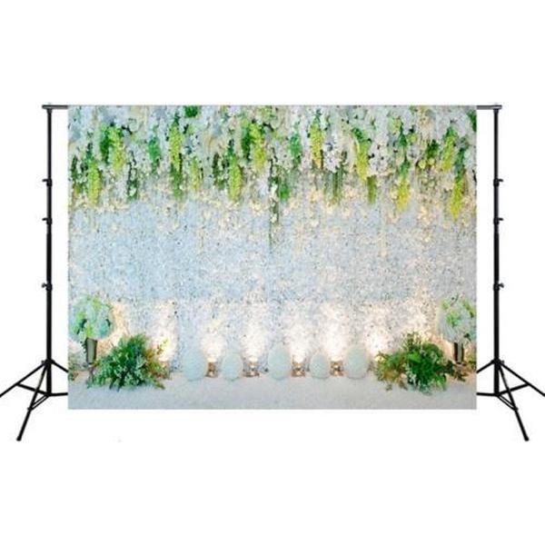2.1mx 1.5m Bloemmuur Simulatie Bruiloft Thema Feestarrangement Fotografie Achtergronddoek (W027)