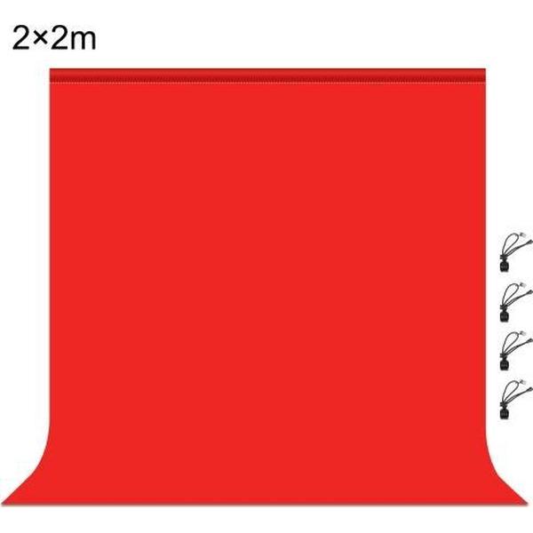 PULUZ 2m x 2m Fotografie Achtergrond 120g Dikte Fotostudio Achtergrond Doek Achtergrond (Rood)