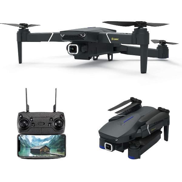 drone met camera - ZINAPS E520 Drone Met 4K HD-camera, 2.4 Ghz WiFi FPV levende transmissie, 250 Meter Range, 120 ° groothoek, Follow Me App Control, 16-Minute Flight Time, Afstandsbediening Quadrocopter, Folding Drone voor beginners