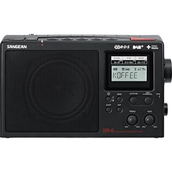 Sangean DPR-45 – Draagbare radio – DAB+ - MW - Zwart