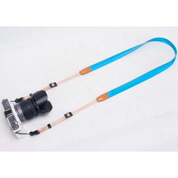 Camera Schouderband / Nekriem / Camerariem - Type Slim BLAUW