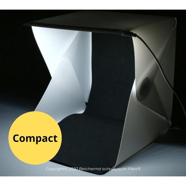 Fotobox Fotostudio Opvouwbaar - 24cm met achtergrond - Pless®