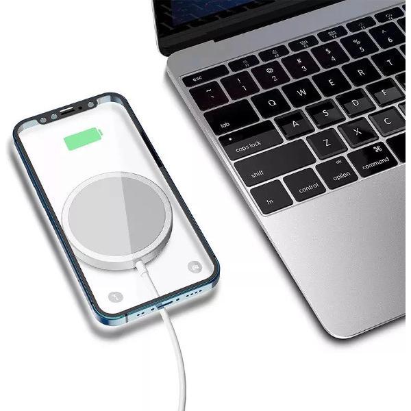 Safemag® 2021 Draadloze Magsafe Oplader - Compatibel met iPhone 12/iPhone 12 Mini/iPhone 12 Pro/iPhone Pro Max - Snelladen/Fastcharge/Quickcharge met USB C aansluiting