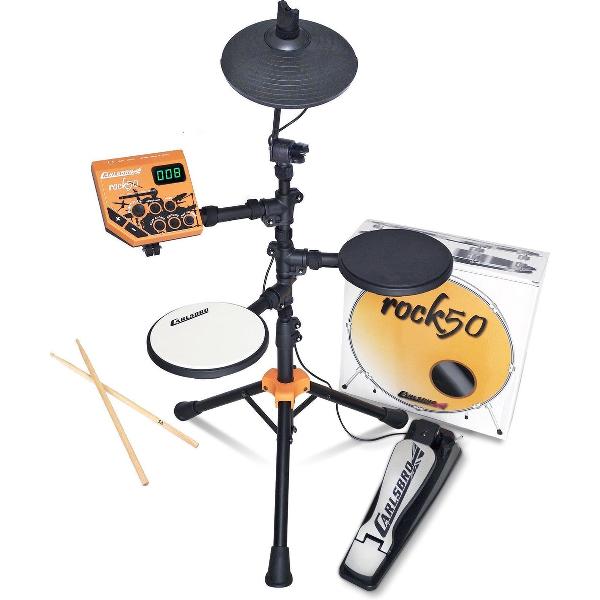 elektronisch drumstel - Carlsbro Rock50 elektronisch drumstel voor kinderen en beginners - Complete set, incl. drumstokken!