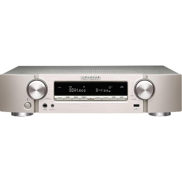 Marantz NR1711 AV-Receiver - 7.2-kanaals 8K met Airplay 2, HEOS Built-in en Dolby Atmos - Zilvergoud