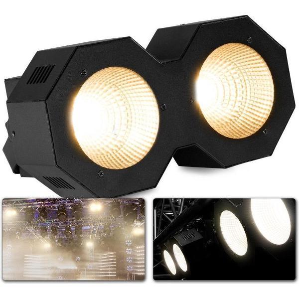 Stage blinder - Stroboscoop - BeamZ SB200 stage blinder en stroboscoop in één - 2x 50W COB LED's