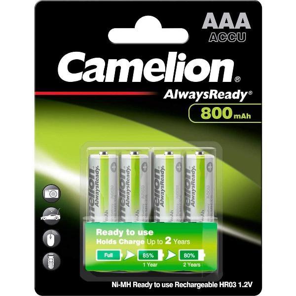 AAA mini penlite 800mAh oplaadbaar Always Ready Camelion