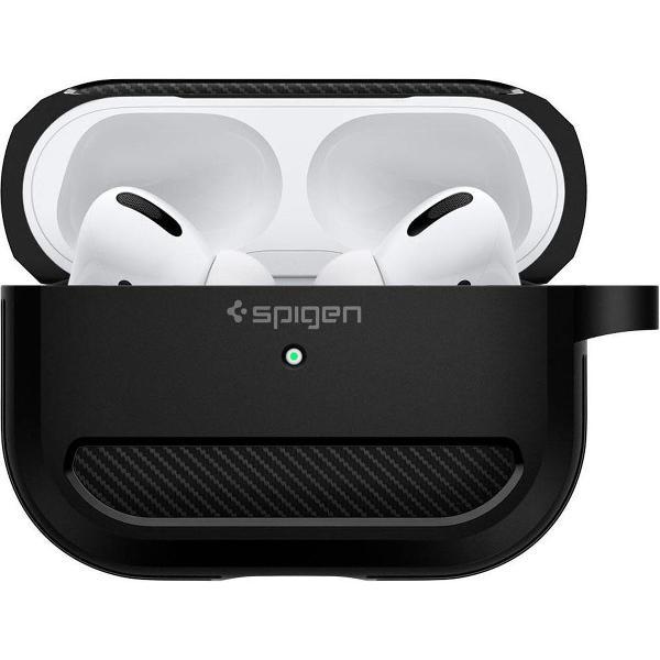 Spigen Rugged Armor Case voor Apple AirPods Pro - Zwart