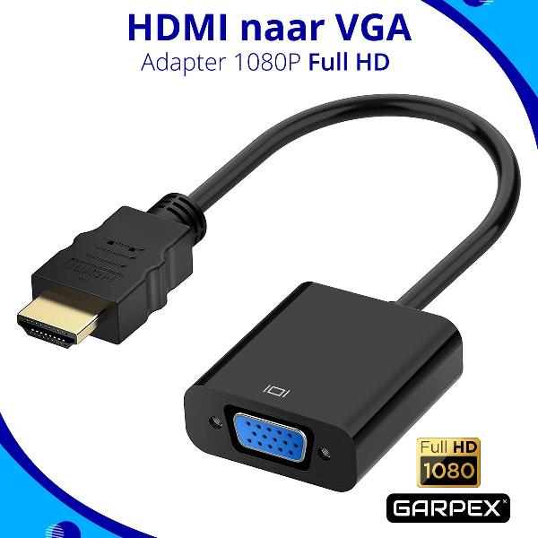 Garpex® HDMI naar VGA adapter – HDMI to VGA – Full HD 1080P – Male naar Female