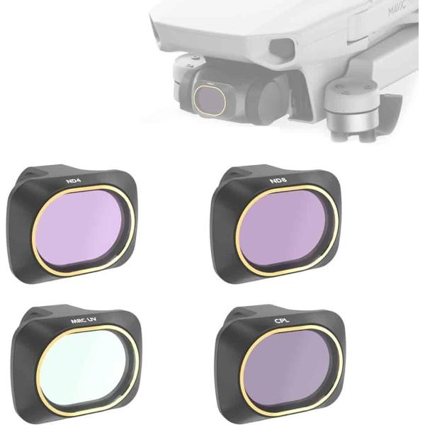JSR Drone 4 in 1 UV + CPL + ND4 + ND8 lensfilter voor DJI MAVIC mini